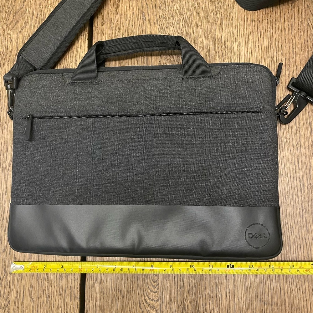 DELL Black & Dark Grey Laptop Bag. Measurements in pictures. - Picture 4 of 9